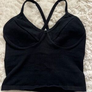 Black Women's Crop Top